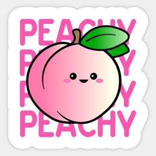 Peachy Peach Sticker